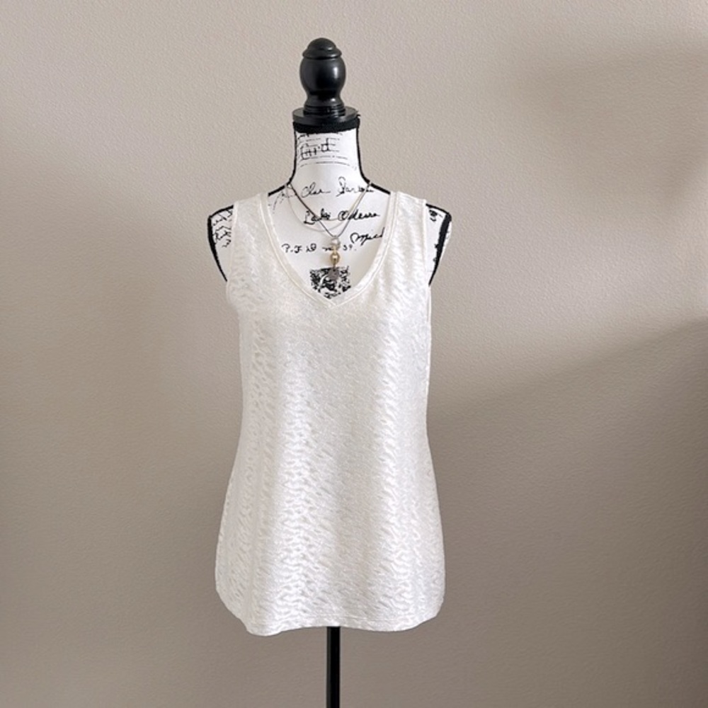 Banana Republic | Lace V-neck Sleeveless Top
